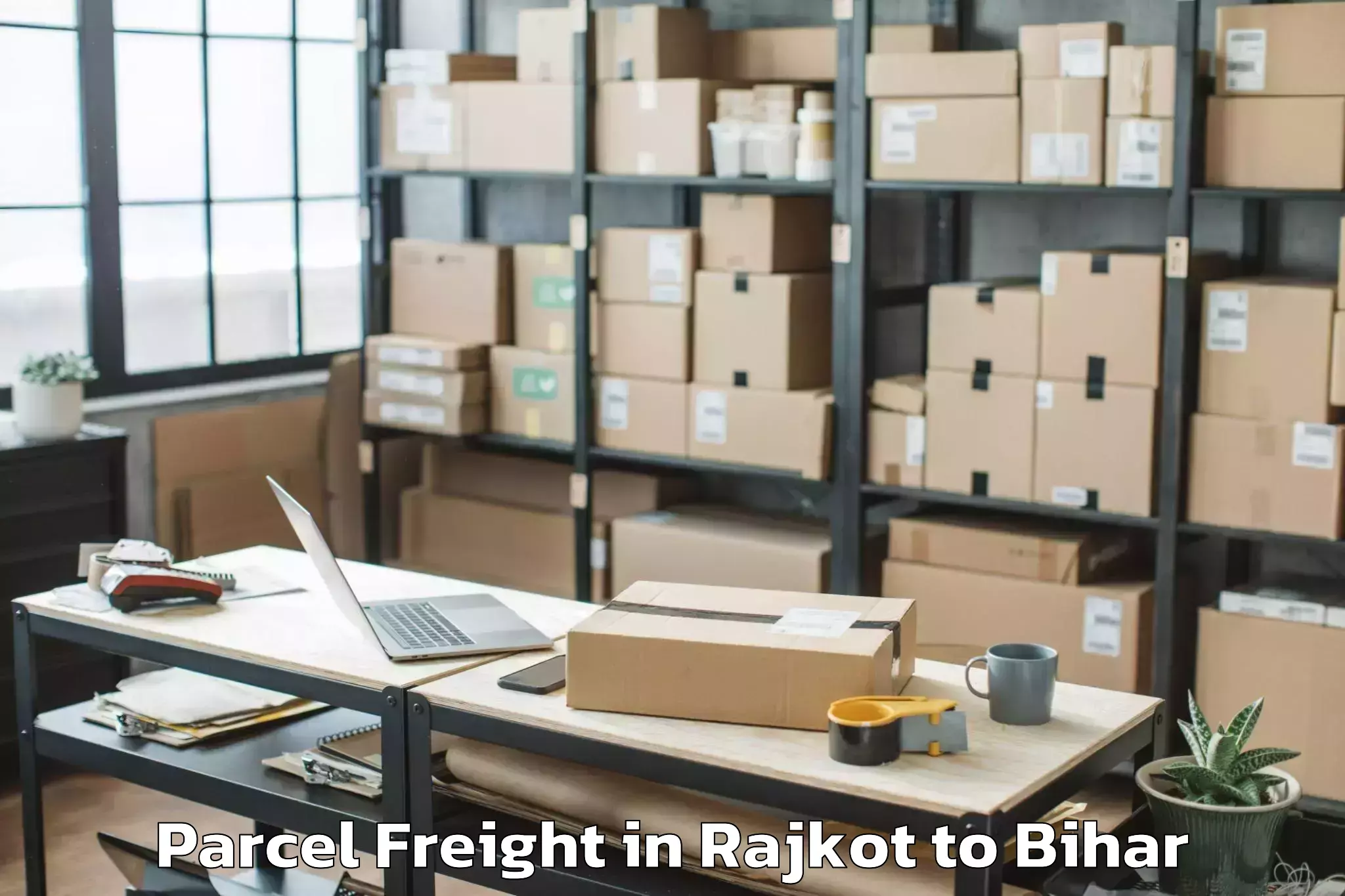 Hassle-Free Rajkot to Dharhara Parcel Freight